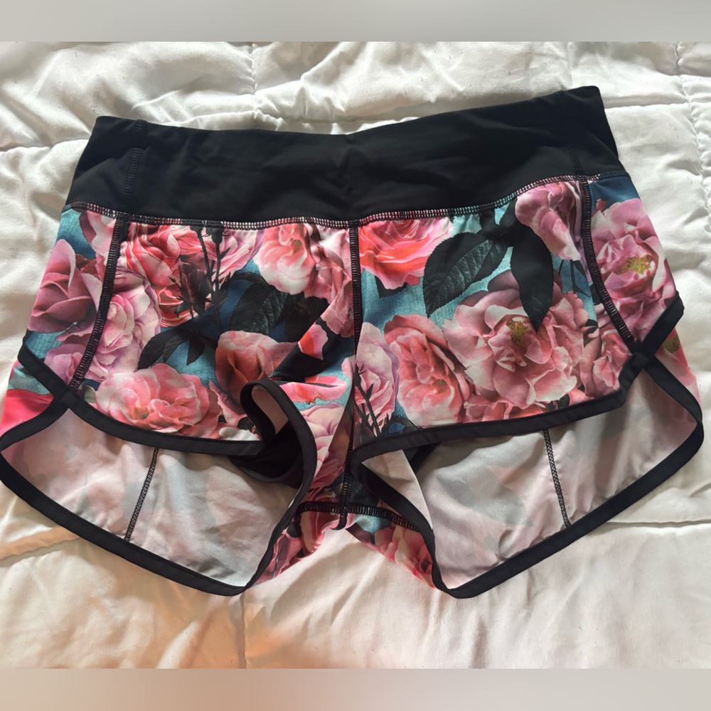 Lululemon Athletica Pink and Black Athletic speed Shorts 4